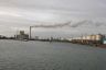 Detail van de havens aan de Maasvlakte te Rotterdam.
