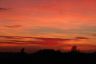 Avondrood boven de boerderij van J. Buter in Goënga.